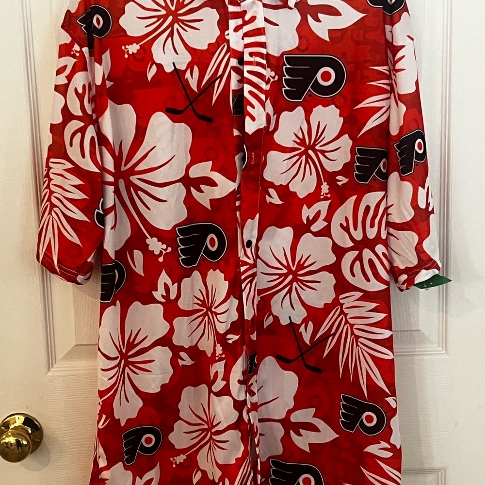 Rare Philadelphia Flyers Hawaiian Shirt Men's XLarge Xfinity